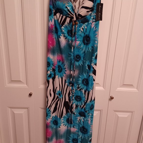 Floral sleeveless dress - Picture 1 of 6